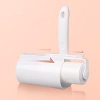 美丽雅（MARYYA） HC073630 滚筒粘毛器 滚滚除尘器小号(含除尘纸)*1  替换装小号60张/卷*6卷  （单位：个） 白色