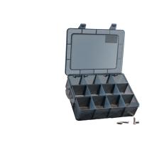 得力（deli） DL432305 零件盒 22.5X17.5X6CM12大格 （单位:只） 黑