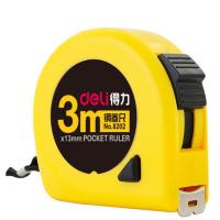 得力（deli） 8202 钢卷尺  3m*13mm  (单位：把) 黄色