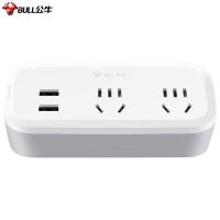 公牛（BULL） GN-934Q USB一转多插座 总控一转二带USB ( 单位 :个)白色 新老包装随机发货