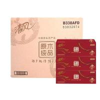 清风 B338AFD 200抽双层盒装面纸 3盒/提 12提/箱 (单位:箱)