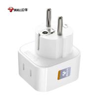 公牛（BULL） GN-L01G 2位德标旅行插座 德标转国标 ( 单位 :个)白色 新老包装随机发货