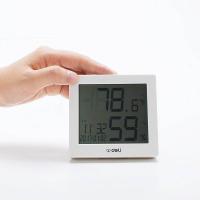 得力（deli） 8813 电子温湿度计 95*25*90mm（单位：只）白色