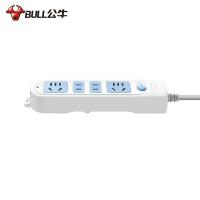 公牛（BULL） GN-607 插排 总控4位 3米（单位：个）蓝白