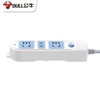 公牛（BULL） GN-606 新国标插座 3位总控(单位：个) 1.8米 白色