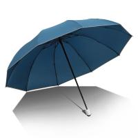 天堂 30845EYZ 全钢三折夜光晴雨伞 61cm*10k 三折黑架 摩卡蓝（单位：把）