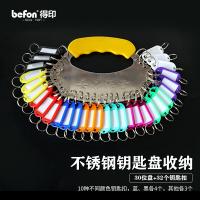 得印（befon） 7447 金属钥匙盘 30位 （单位:套） 颜色随机