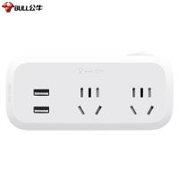 公牛（BULL） GN-934Q 转换插座 总控一转二带USB （单位:个） 白