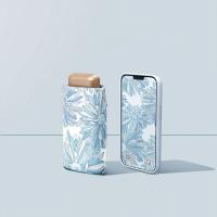 艾逸瑶选 YS-1844 铝合金骨金胶布扁六折晴雨伞 50cm*6K 金色 (单位:把)