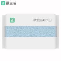 最生活 毛浴三件套 春风 A-1001 毛巾:30*60cm*2   浴巾:60*120cm 10套/箱 (单位:套) 蓝色