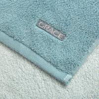 洁丽雅（Grace） 棉绣毛巾两条装 礼盒装 74cm*34cm*2 (单位:盒) 浅蓝