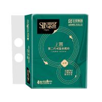 思景 S4包 原生木浆 面巾纸 140MMX190MM；80抽/包X4包/提 20提/箱 (单位:提) 白色