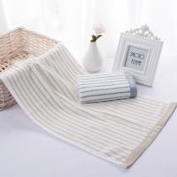 洁丽雅（Grace） 毛巾套装 经典条纹系列 新疆长绒棉 6450 72*34cm 2条/组 30组/箱 (单位:组) 颜色随机