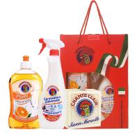 大公鸡管家 管家 多功能清洁剂套装 多功能油污净(经典香型)625ml 去渍肥皂300g浓缩洗洁精(香橙香型)500ml (单位:套)