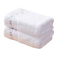恒源祥（HYX） 刺绣链花三件套 100%纯棉 HYX053MJ 毛巾:33×74cm*2 浴巾:70×140cm*1 20套/箱 (单位:套) 颜色随机