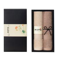 厚祐（HOYO） 长绒棉毛巾2件套 2508 33*72cm*2条 (单位:盒) 浅咖+深咖