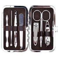 四万公里 SW3402 指甲刀套装 7件套(单位：套) 咖啡格纹
