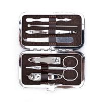 四万公里 SW3402 指甲刀套装 7件套(单位：套) 咖啡格纹