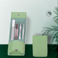 艾逸瑶选 GJ-8012 阿西娜马卡龙修容修甲工具5件套 11cm*7.5cm（单位：套）绿色