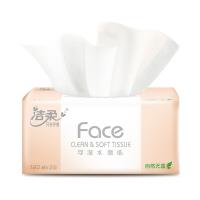 洁柔（C&S） 粉Face 抽纸 新老包装随机 M号 3层*120抽/包 6包/提 （单位:提）