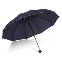 天堂 30721E 商务三折晴雨伞 10骨 藏青（单位：把）