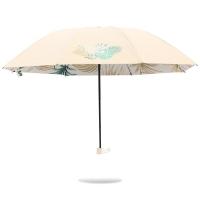 天堂 蕉叶双层 黑胶三折晴雨伞 57cm*8K 蕉叶（单位：把）
