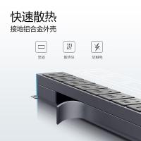 公牛（BULL） GNE-108D 16A大功率插 PDU机柜座 八联总控 新老款随机 3米 蓝黑色 (单位:个)