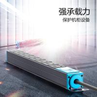 公牛（BULL） GNE-108D 16A大功率插 PDU机柜座 八联总控 新老款随机 3米 蓝黑色 (单位:个)