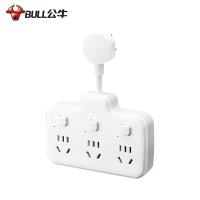 公牛（BULL） GN-97333 品字形一转六插座 6位分控开关 250V~ 10A 2500W （单位：个）白色