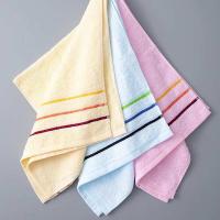 洁丽雅（grace） 6443 7A级抗菌级面巾 74*33cm 3条/包 (单位: 包)红+蓝+黄