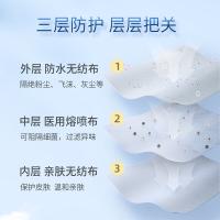 海氏海诺 一次性医用外科口罩 口罩 无菌级100只/袋 （单位:袋） 白色