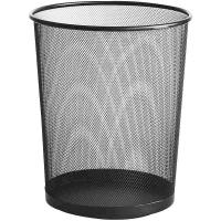 科力邦 KB3008 金属网垃圾桶 中号 直径265*高280mm（单位：个）黑色