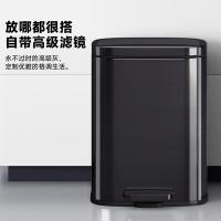五月花（May Flower） WYH-GB230 不锈钢脚踩式垃圾桶 12L(单位：个) 钨钢黑