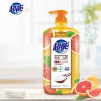 超能 洗洁精 离子去油(西柚祛腥) 1kg(单位：瓶)