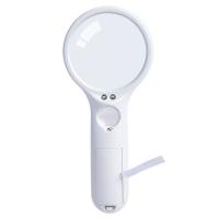 得力 9099 带LED灯 2.5倍高清阅读放大镜 直径75mm 白色 (单位:个)