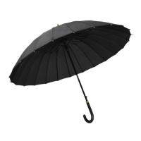 美度（MAYDU） M7007 24骨长柄伞 韧性纤维伞架 58cm*24骨 (单位:把) 黑色