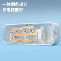 得力（deli） LX223 插座 1.8米 白灰 (单位:个)