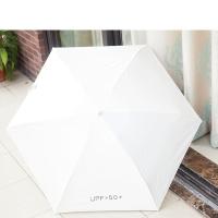 艾逸瑶选 YS-1842 钢骨玻纤便携扁五折口袋伞 52cm*6K伞下直径92cm折叠后长18cm 白色 (单位:把)