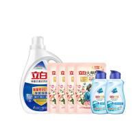 立白（Liby） 除菌洗衣液洁净七件套 除菌去渍洗衣液1.05kg*1瓶+大师香氛洗衣液100克袋装*4+海洋精华洗衣液80g*2瓶 （单位:套）