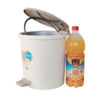 茶花（CHAHUA） 1502 圆型脚踏卫生桶 6L 随机色 (单位:个)