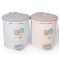 茶花（CHAHUA） 1502 圆型脚踏卫生桶 6L 随机色 (单位:个)