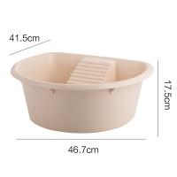 茶花（CHAHUA） 便携 盆 46.7*41.5*17.5 （单位:个） 浅米色