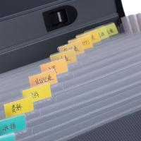得力（deli） 5555 13格风琴包 A4 灰色 (单位:个)