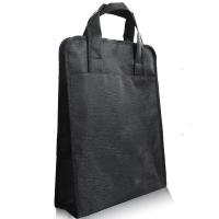 斯莫尔 SL-523 手提公文包 树皮纹B4竖式双层立体防水牛津布 （单位：个）黑色