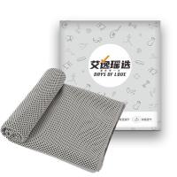 艾逸瑶选 FS-2507 靓健双色冷感运动巾 30*100cm（单位:套）珐琅灰 新老包装随机发货
