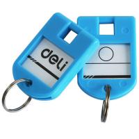 得力（deli） 9330 钥匙牌 41mm*28mm 24个装 （单位:盒） 彩色
