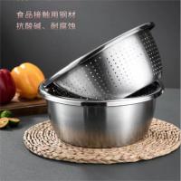康厨亚（KANGCHUYA） KX5605-2  多用途不锈钢料理盆二件套 22cm实盆+22cm漏盆（单位：套）