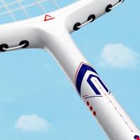 匹克（peak） PK-109 羽毛球拍 一支装   约7.00mm  (单位：支 )红白