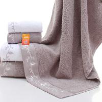 恒源祥（HYX） HYX053MJ 刺绣链花浴巾三件套 毛巾33*74cm*2 浴巾70*140cm（单位：套）颜色随机