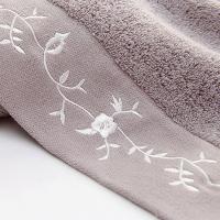恒源祥（HYX） HYX053MJ 刺绣链花浴巾三件套 毛巾33*74cm*2 浴巾70*140cm（单位：套）颜色随机